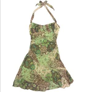 Paisley Print Halter Dress